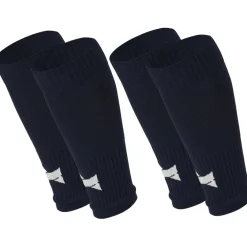  Pro Footless Soccer sleeves navy 2-pack*Xtreme Sockswear New