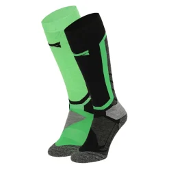  snowboardsokken heren multi green 2-pack*Xtreme Sockswear Clearance
